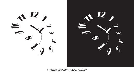  melting watches, deformed wall clock.