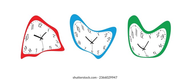  melting watches, deformed wall clock.