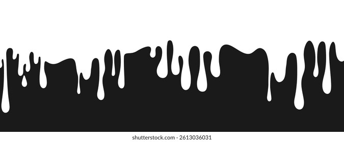 Melting white paint on dark background. White paint splashes with drops, liquid shape, white paint fluid