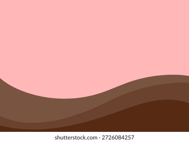 Ilustración de marco de fondo de chocolate derretido para el día de San Valentín con espacio de copia