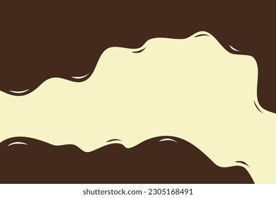 Melty syrup flat illustration, flat vector design, delicious jam, simple flat design for background and other