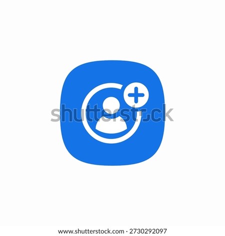 member add icon sign vector
