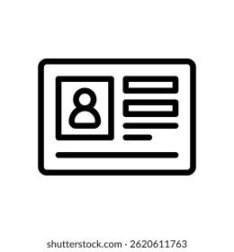 Icono de la insignia del miembro para el programa de lealtad y el club de compras. Vector de tarjeta de usuario para puntos, ventajas y beneficios. Icono de línea