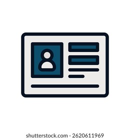Member Badge Icon for Loyalty Program and Shopping Club. User card vector for points, perks, and benefits. Filled Line Icon