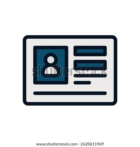 Member Badge Icon for Loyalty Program and Shopping Club. User card vector for points, perks, and benefits. Filled Line Icon