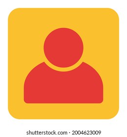 Member flat icon from the online shop icon set section, suitable for online products buying and selling business