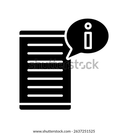 Member Info glyph, mini illustration icon. use for modern concept, print, UI, UX kit, web and app development. Vector related to account management, ecommerce, banking and finance.