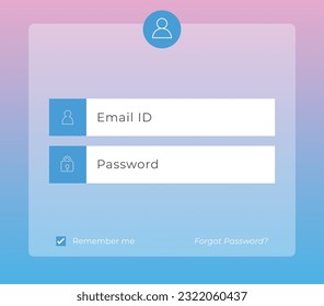 Member login form interface. For web page, site, mobile applications, art illustration, design theme, modern menu, ui, app, contact empty box, banner