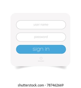 Member login web form
