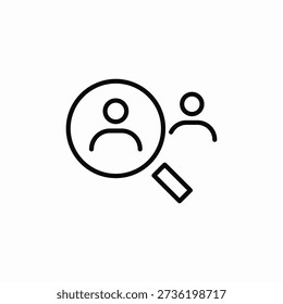 member search icon sign vector
