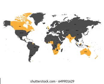 map of the commonwealth Commonwealth Countries Map Images Stock Photos Vectors map of the commonwealth