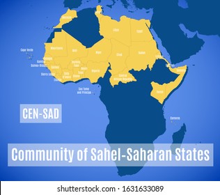 Member States Of The The Community Of Sahel–Saharan States (CEN-SAD).