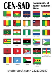 Member States Of The The Community Of Sahel–Saharan States (CEN-SAD)