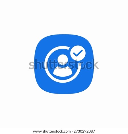 member success icon sign vector