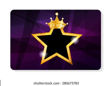 Members, Gift  Card Template Vector Illustration EPS10