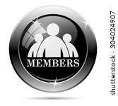 Members icon. Internet button on white background. EPS10 vector