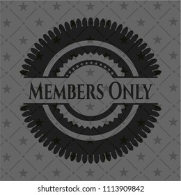  Members Only black emblem. Vintage.