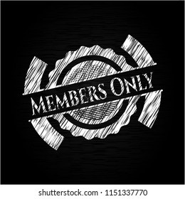 Members Only chalk emblem