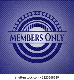 Members Only denim background