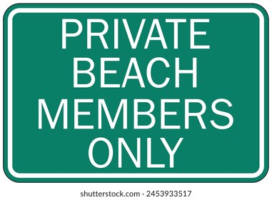 Members only sign and labels