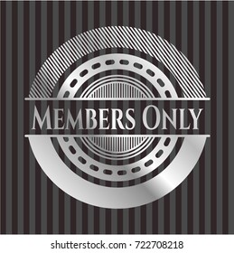 Members Only Silvery Emblem Or Badge