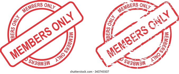 members only stamp sticker in vector format very easy to edit 