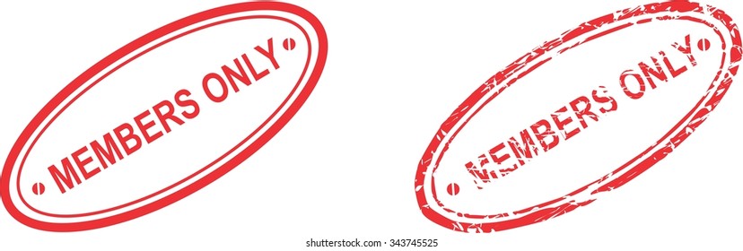members only stamp sticker in vector format very easy to edit 