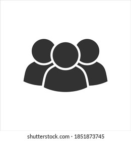 Members Vector Icon On White Background Stock Vector (Royalty Free ...