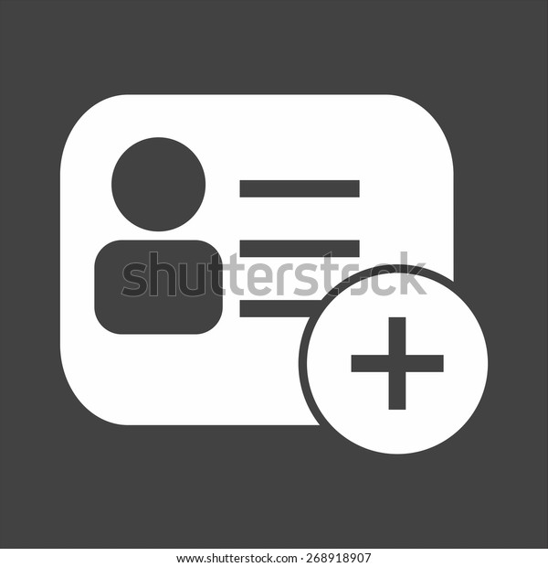 Membership Card Nametag Identity Card Icon Stock Vektorgrafik Lizenzfrei