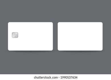 membership card template Presentation, front and back design, vector illustration
