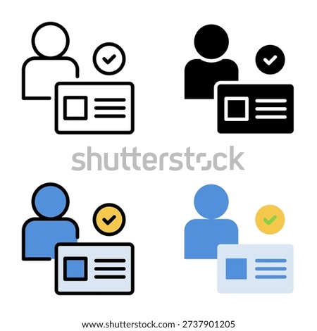 membership icon collection of various styles for design branding, print and digital media