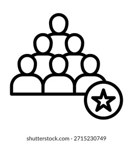 Ilustración vectorial de diseño de línea de ícono de membresía