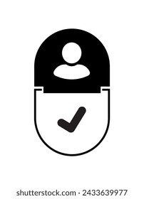 membership icon on white background