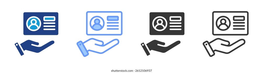 Membership icon set multiple style collection