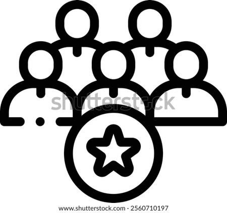 membership icon. Thin Linear Style Design Isolated On White Background