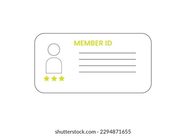 A membership icon is a visual representation of a membership program or service, often used to indicate that a business, but commonly include the word membership or the letter M with a star or id