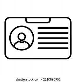 Membership Vector Outline Icon Isolated On White Background
