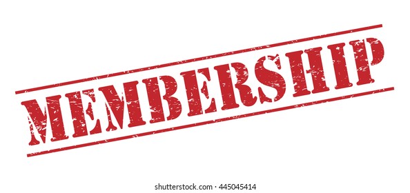 membership vector stamp on white background