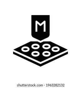 membrane fabrics properties glyph icon vector. membrane fabrics properties sign. isolated contour symbol black illustration