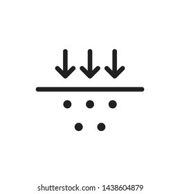 Membrane icon. Fabric symbol membrane. Protection material. EPS 10