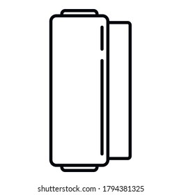 Membrane roll icon. Outline membrane roll vector icon for web design isolated on white background