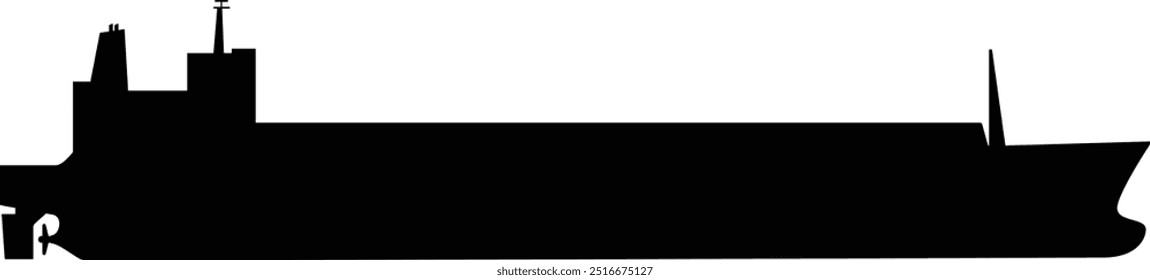 Ícone do navio-tanque de GNL tipo membrana visto de lado