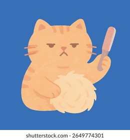meme cat Grumpy Cat this aint furball its personality
A humorous and expressive cat meme illustration featuring exaggerated emotions and sassy body language.