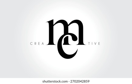 Logotipo elegante del monograma del serif de MEme – Letra tipográfica minúscula de lujo para la marca moderna