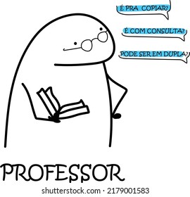 meme flork illustration profession  translation: teacher