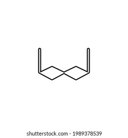 Icono de la línea de gafas meme. Sencillo símbolo de fondo de afiche de memes de medios sociales. Elemento de diseño de logotipo. Impresión de camisetas. Vector para pegatinas.