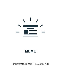 Meme icon. Creative element design from content icons collection. Pixel perfect Meme icon for web design, apps, software, print usage.