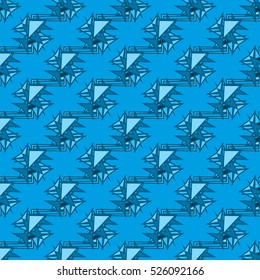 Memfis modern stylish texture. Futuristic abstract texture for backdrop. Geometric seamless ornament. Repeating decoration print. Seamless primitive geometric pattern. Trendy hipster seamless pattern.