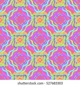 Memfis modern stylish texture. Futuristic abstract texture for backdrop. Geometric seamless ornament. Repeating decoration print. Seamless primitive geometric pattern. Trendy hipster seamless pattern.