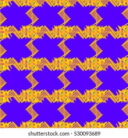 Memfis modern stylish texture. Futuristic abstract texture for backdrop. Geometric seamless ornament. Repeating decoration print. Seamless primitive geometric pattern. Trendy hipster seamless pattern.
